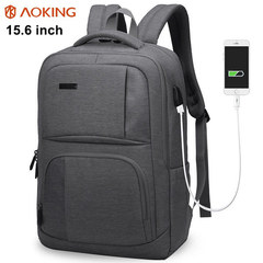 Рюкзак AOKING FN77177 Тёмно-серый с USB-портом и отделением для ноутбука 15.6
