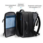 Бизнес рюкзак Fenro FR5111 с USB-портом и отделением для ноутбука 17.3