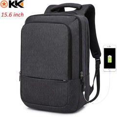 Рюкзак KAKA-17009 Тёмно-серый с USB-портом и отделением для ноутбука 15.6