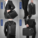 Рюкзак-сумка Tigernu T-B3639 Чёрный с USB-портом и отделением для ноутбука 15.6