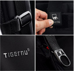 Рюкзак Tigernu T-B3105A Чёрно-синий с кодовым замком и USB портом