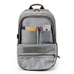 Рюкзак Tigernu T-B3142 Тёмно-серый с USB портом и отделением для ноутбука 17.3 дюйма