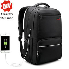 Рюкзак Tigernu T-B3319 Чёрный с USB портом и отделением для ноутбука 15.6