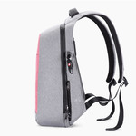 Рюкзак Антивор Tigernu T-B3335 Серый с USB портом и отделением для ноутбука 15.6