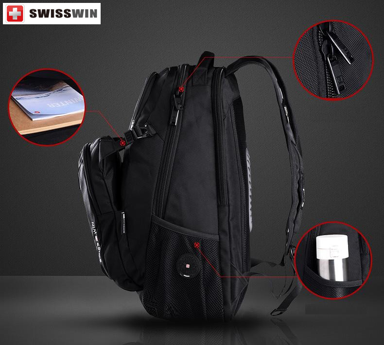 Рюкзак SWISSWIN SW9101 с отделением для ноутбука 15.6 дюймов