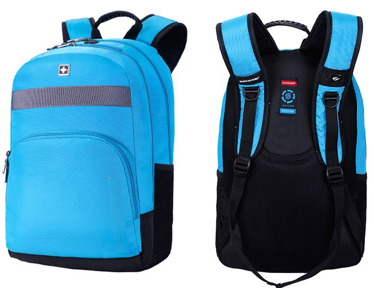 Рюкзак SWISSWIN SWK2001 Blue с отделением для ноутбука 15.6 дюймов
