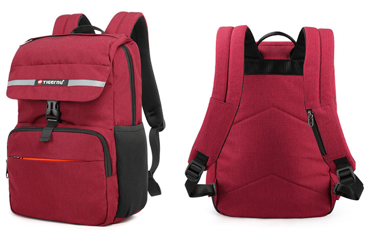 Рюкзак Tigernu T-B3900 Красный с USB-портом и отделением для ноутбука 15.6